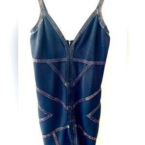 Bebe Black Glitter Dress